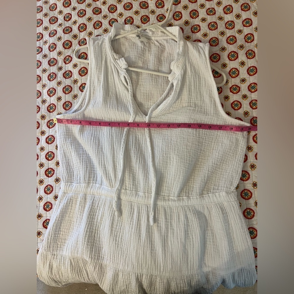 Joie White Sleeveless Tiered Midi Dress - Picture 6 of 7